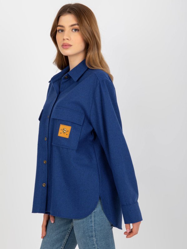 Koszula-LK-KS-509164.11-ciemny niebieski rozmiar - L/XL