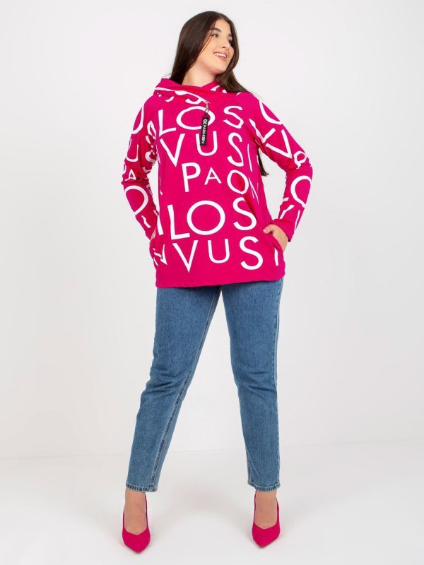 Bluza-RV-BL-5056-1.95-fuksjowy rozmiar - ONE SIZE