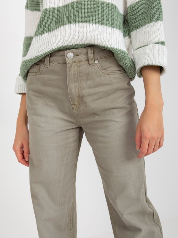 Spodnie-D70037M62291A1-khaki rozmiar - XS