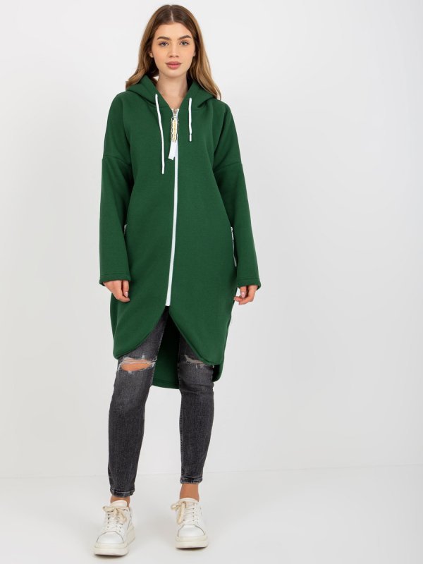 Bluza-RV-BL-4742.20P-ciemny zielony rozmiar - L/XL