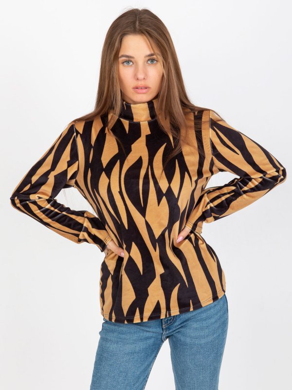 Bluzka-RP-BZ-8187-1.02X-camelowy rozmiar - ONE SIZE