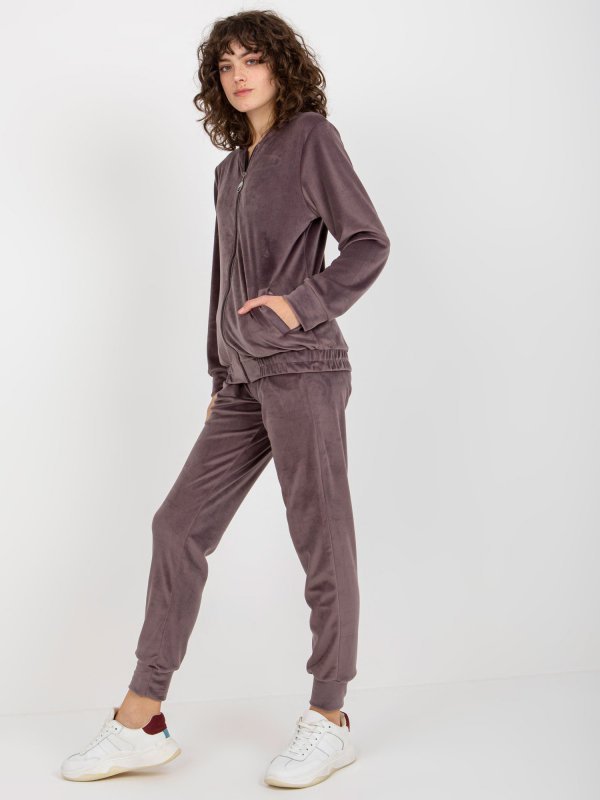 Komplet-LK-KMPL-509167.90-ciemny fioletowy rozmiar - S/M