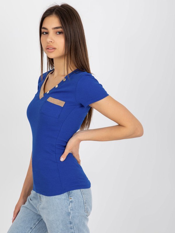 T-shirt-RV-TS-8543.12P-ciemny niebieski rozmiar - ONE SIZE