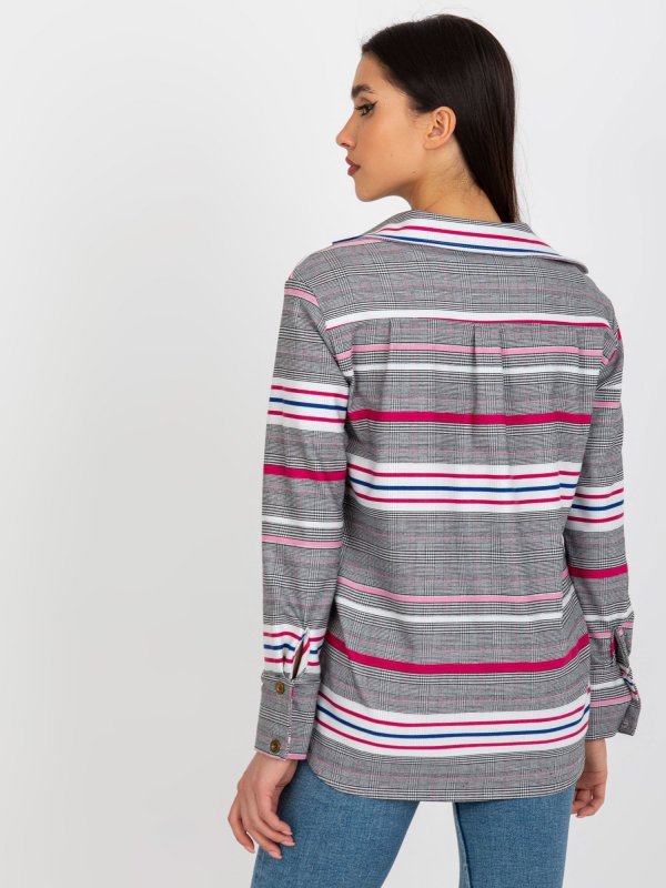 Koszula-LK-KS-509165.06X-biało-różowy rozmiar - L/XL