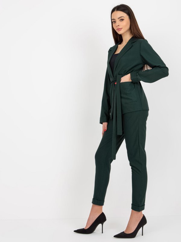 Marynarka-LK-MA-507798-1.15P-ciemny zielony rozmiar - 38