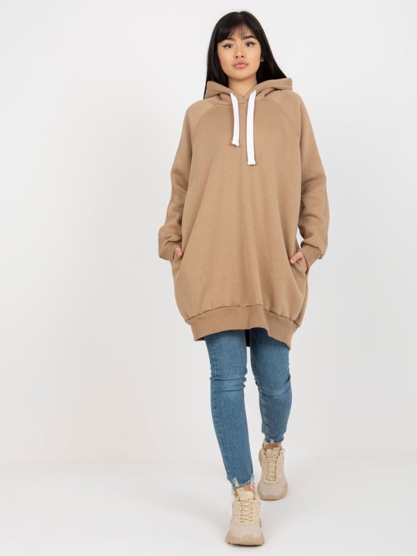 Bluza-EM-BL-695.25X-ciemny bezowy rozmiar - ONE SIZE