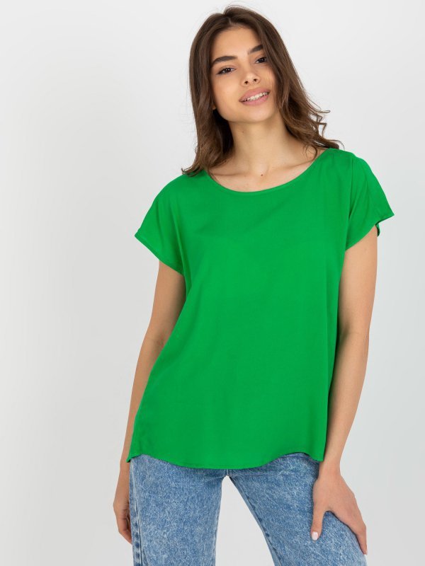 Bluzka-D73761R10978O-zielony rozmiar - S