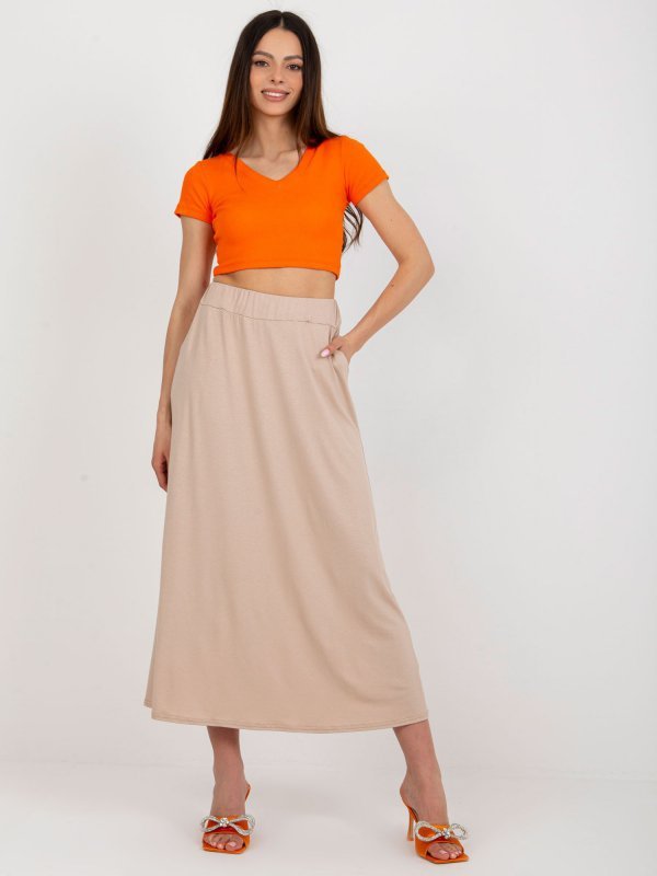 Spódnica-WN-SD-5005.13-beżowy rozmiar - L/XL
