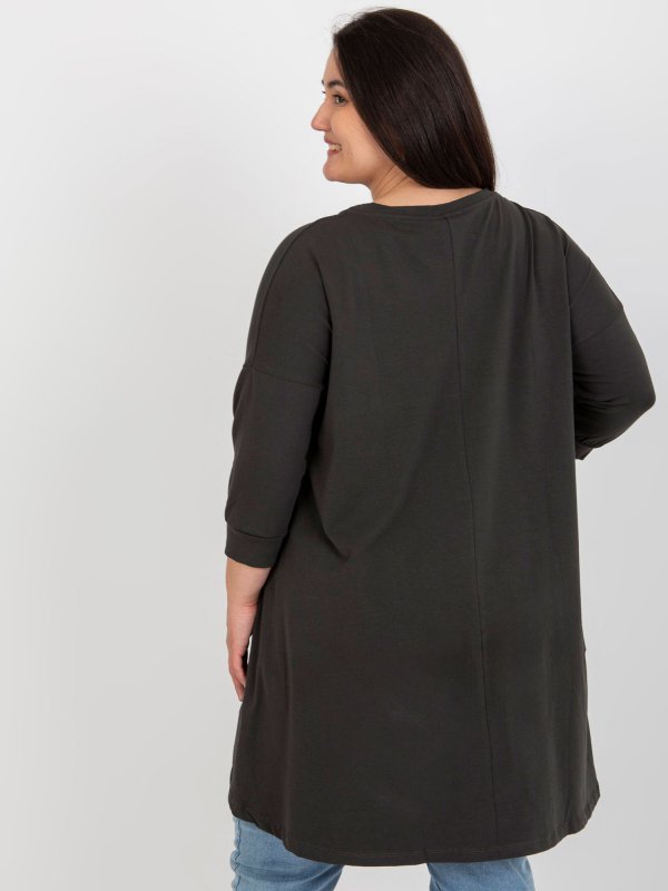 Tunika-RV-TU-7779.69-ciemny khaki rozmiar - ONE SIZE