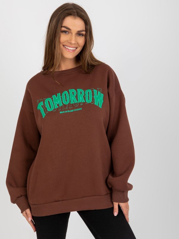 Bluza-EM-BL-617-7.27-ciemny brązowy rozmiar - ONE SIZE