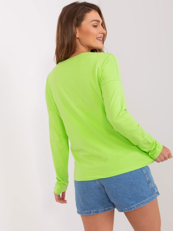 Bluzka-RV-BZ-5121.74P-limonkowy rozmiar - XL