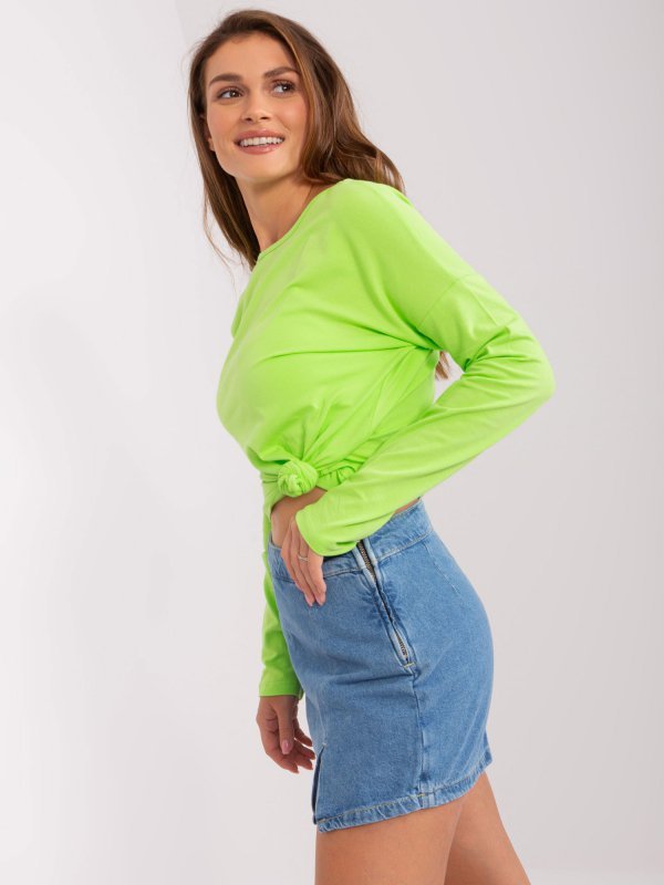 Bluzka-RV-BZ-5121.74P-limonkowy rozmiar - XL