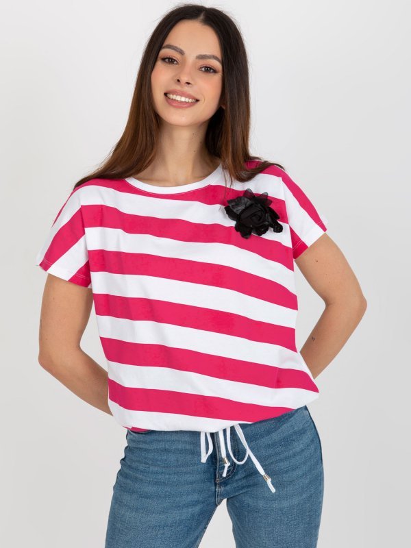 Bluzka-RV-BZ-8741.93-fuksjowy rozmiar - ONE SIZE