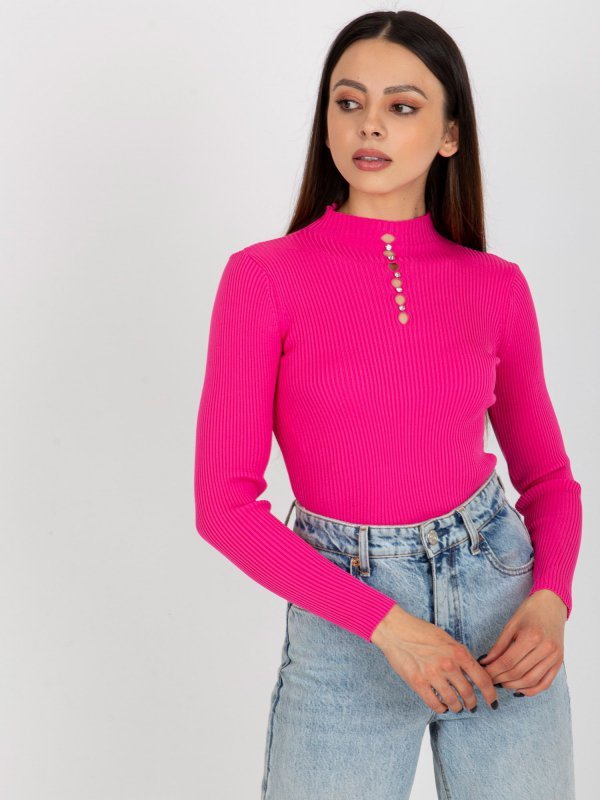 Bluzka-BA-BZ-2302.97P-ciemny różowy rozmiar - ONE SIZE