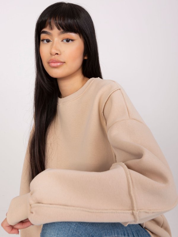 Bluza-EM-BL-763.00P-beżowy rozmiar - ONE SIZE