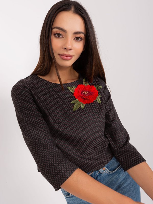 Bluzka-LK-BZ-506494.50P-czarny rozmiar - 36