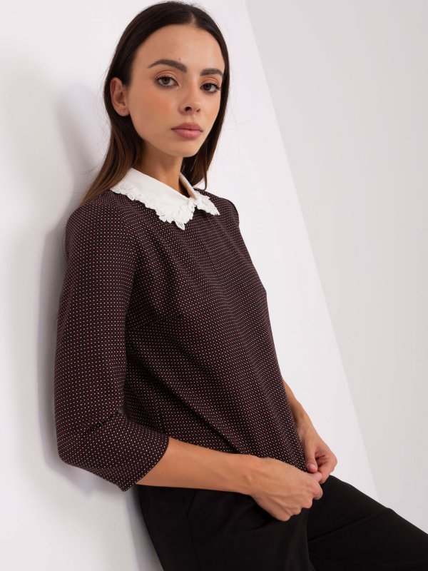 Bluzka-LK-BZ-506477.70P-czarny rozmiar - 40