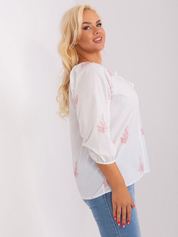 Bluzka-LK-BZ-509324-1.81P-biało-różowy rozmiar - L/XL