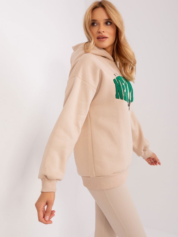 Bluza-EM-BL-656-4.96P-beżowy rozmiar - ONE SIZE