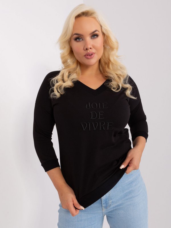 Bluzka-RV-BZ-9143.87P-czarny rozmiar - ONE SIZE
