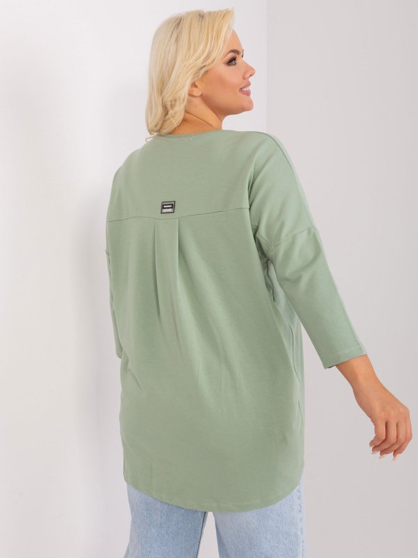 Bluzka-RV-BZ-9088.53P-pistacjowy rozmiar - ONE SIZE