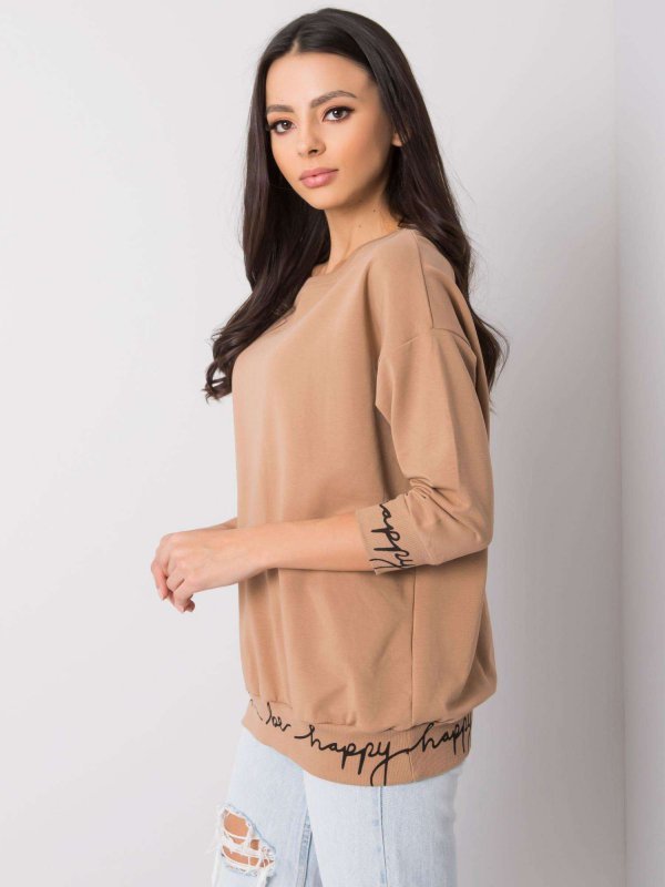 Bluza-RV-BL-5978.06P-camelowy rozmiar - ONE SIZE