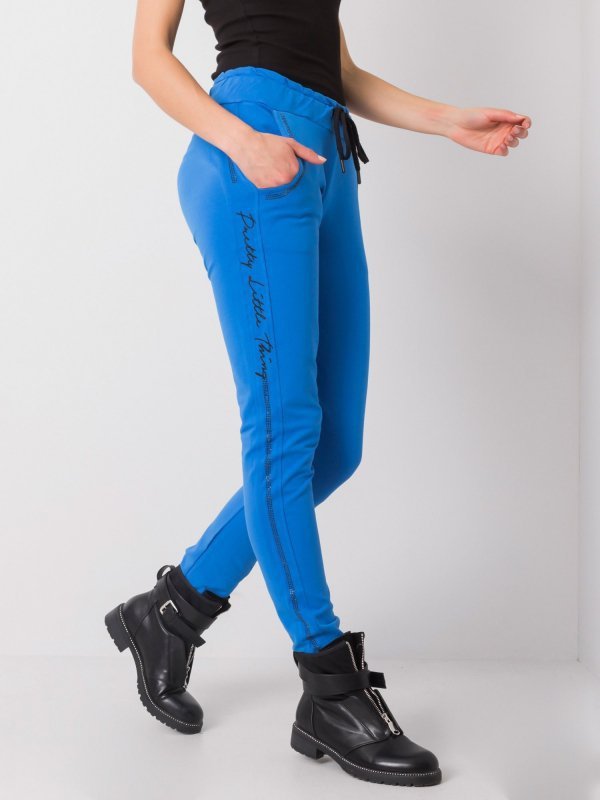 Spodnie dresowe-RV-DR-5789.06-ciemny niebieski rozmiar - S