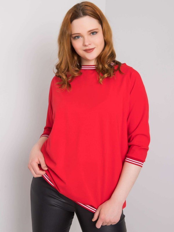 Bluzka-RV-BZ-6640.86-czerwony rozmiar - XL