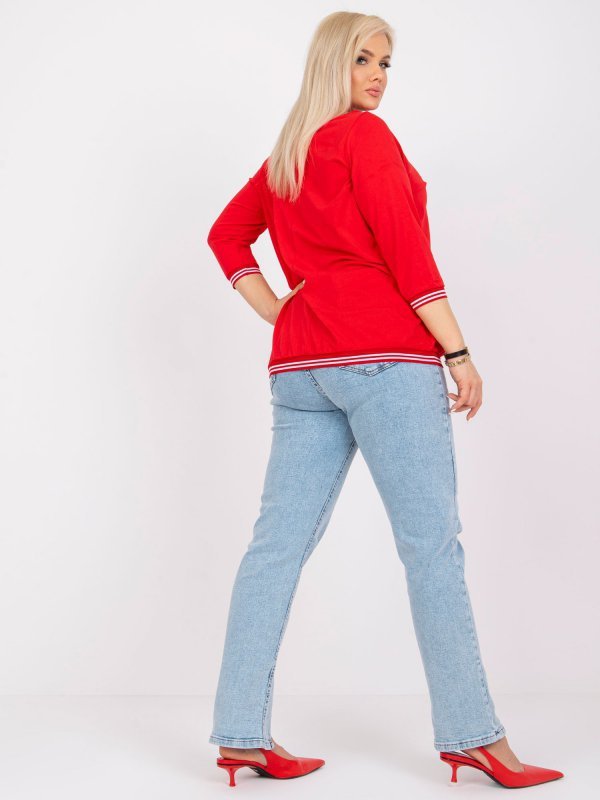 Bluzka-RV-BZ-6640.86-czerwony rozmiar - XL