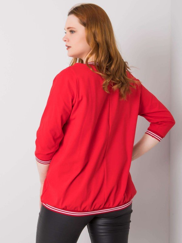 Bluzka-RV-BZ-6640.86-czerwony rozmiar - 3XL