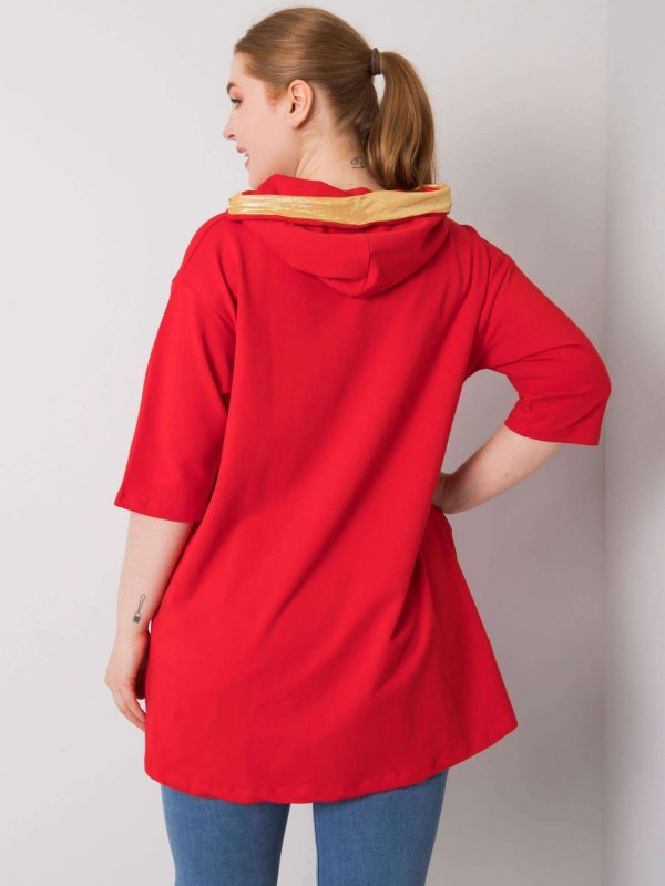 Bluza-RV-BL-6863.59P-czerwony rozmiar - ONE SIZE