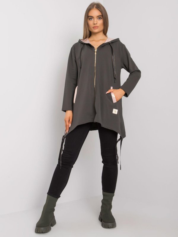 Bluza-RV-BL-4899.23P-ciemny khaki rozmiar - S/M