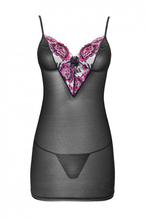 Zmysłowa Koszulka Damska Loritan LC 99185 Love Potion Black Czarny Collcetion LivCo Corsetti Fashion rozmiar - S/M