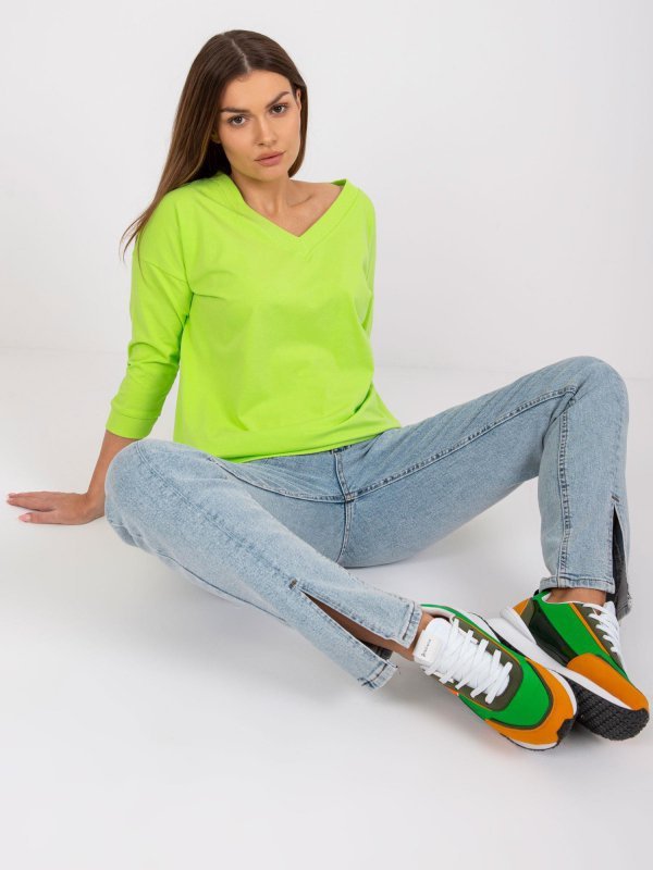 Bluzka-RV-BZ-7542.41X-fluo zielony rozmiar - L/XL