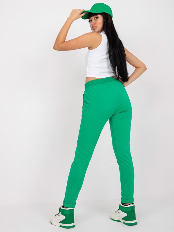 Spodnie dresowe-RV-DR-7806.32-zielony rozmiar - XL