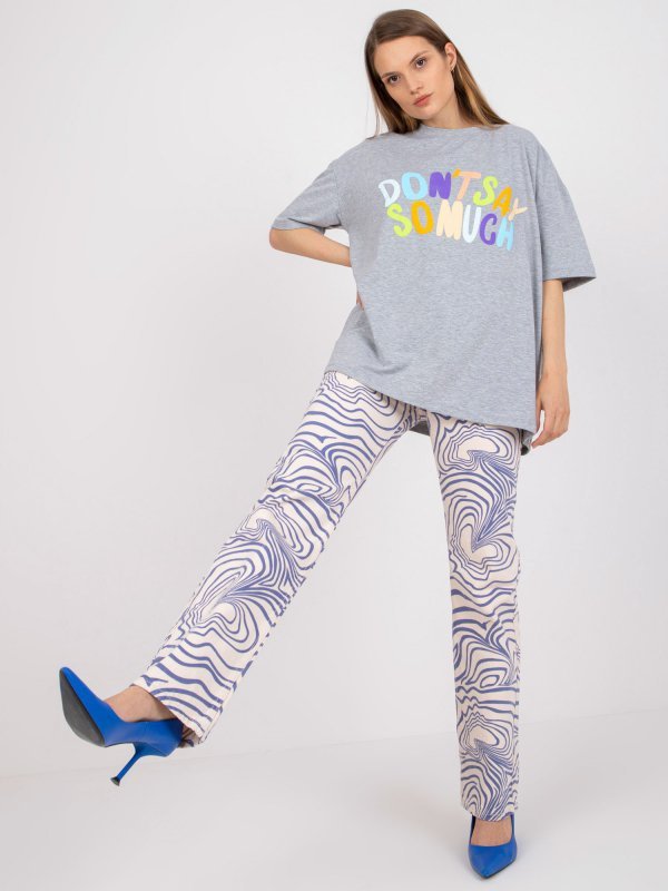 T-shirt-FA-TS-7733.91P-szary rozmiar - ONE SIZE