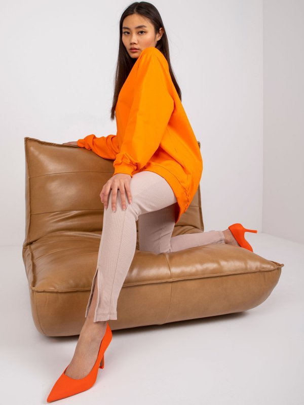 Bluza-RV-BL-5185.79P-pomarańczowy rozmiar - S/M