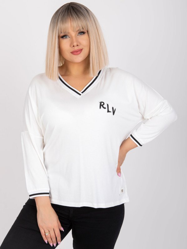 Bluzka-RV-BZ-7583.63P-ecru rozmiar - ONE SIZE