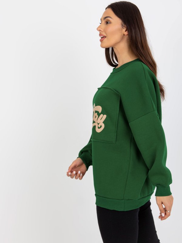 Bluza-FA-BL-8127.80P-ciemny zielony rozmiar - ONE SIZE