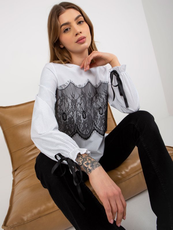 Bluzka-LK-BZ-506877-3.36P-biało-czarny rozmiar - 40