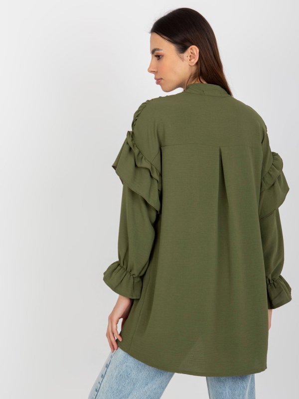 Koszula-TW-KS-BI-2021745.13X-khaki rozmiar - XL