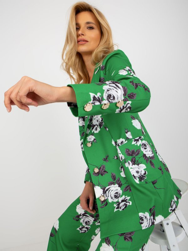 Marynarka-LK-MA-508918.18P-zielony rozmiar - S/M
