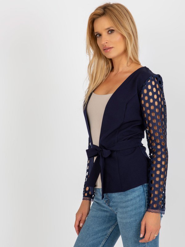 Marynarka-LK-MA-506736.15-granatowy rozmiar - 36
