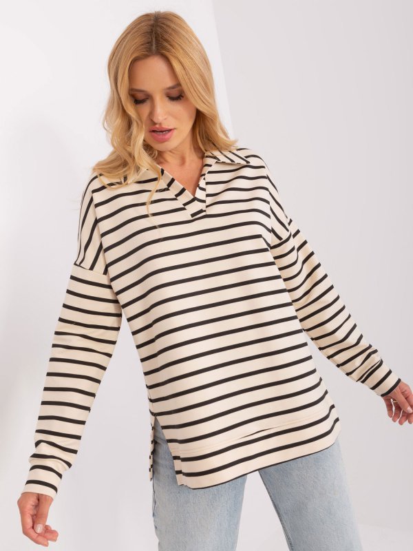 Bluzka-LK-BZ-509314.83-ecru rozmiar - L/XL