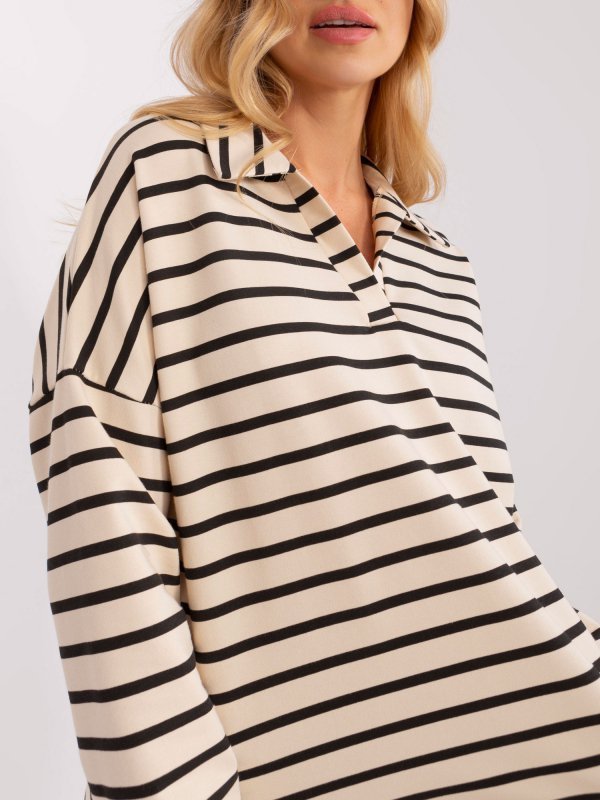 Bluzka-LK-BZ-509314.83-ecru rozmiar - L/XL