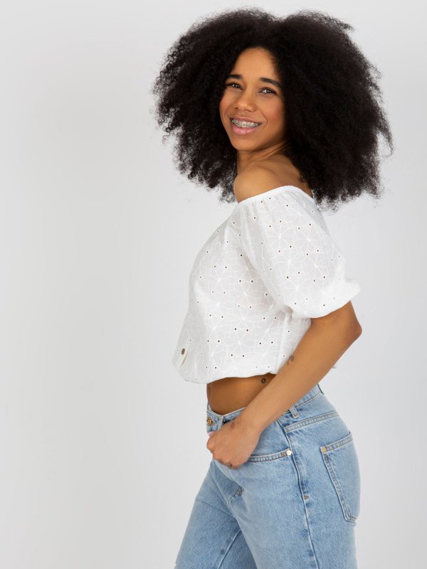 Bluzka-LK-BZ-508934.24-ecru rozmiar - ONE SIZE