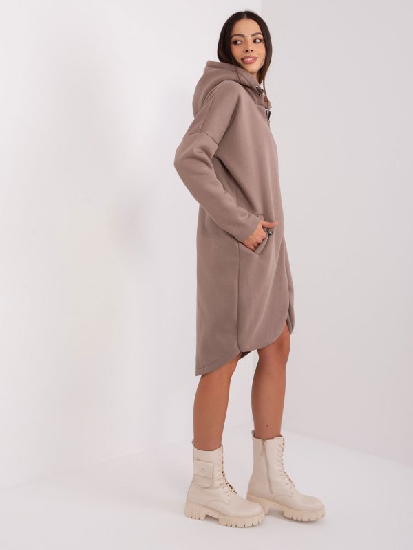 Bluza-RV-BL-4858-1.99P-ciemny bezowy rozmiar - S/M