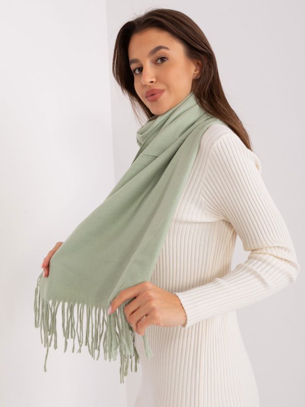 Szalik-AT-SZ-23185.90P-pistacjowy rozmiar - ONE SIZE