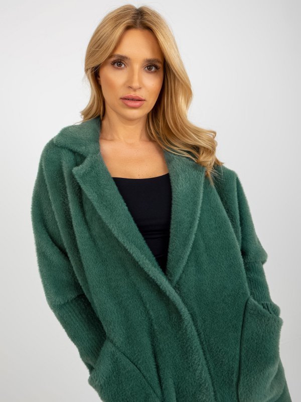 Płaszcz-MBM-PL-1517.00P-ciemny zielony rozmiar - ONE SIZE