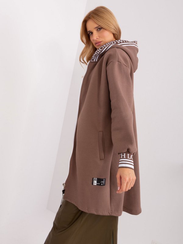 Bluza-RV-BL-9225.96P-brązowy rozmiar - S/M
